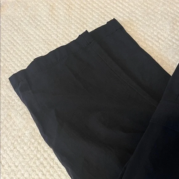 Kim Rogers Pants 100% Cotton Drawstring Waist Black Relaxed Casual Medium NWT - Picture 11 of 11
